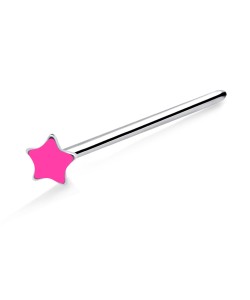 Pink Star Straight Nose Stud NSKA-807